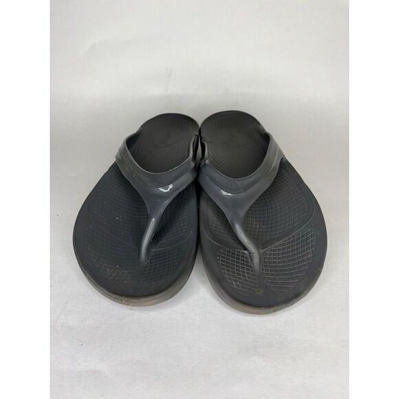Oofos Sandals Flip Flops Women Size 9 Gray Rubber Comfort - Picture 14 of 14